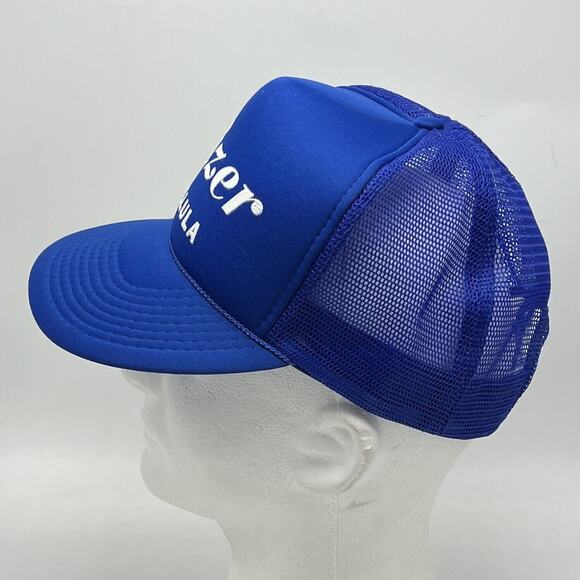 Vintage Pfizer Pharmaceutical Trucker Hat Cap Blue Snapback Wallula Washington - Picture 5 of 11